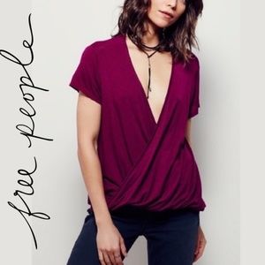 Free People Hoffman Faux Wrap Top